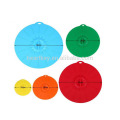 Wholesale Durable Colorful Food Covers Silicone Suction Lid Cover Set of 5